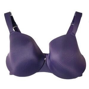 Lane Bryant Cacique Lightly Lined Balconette Bra Blue Underwire Size 36F